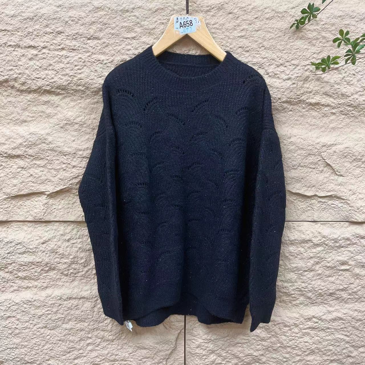 24s早秋新款时尚百搭男友风宽松版毛衣（24M0123）【645】