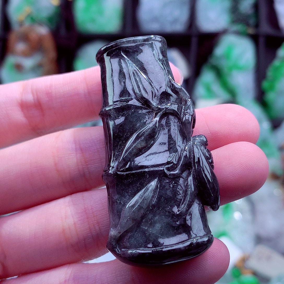 翡翠未镶嵌颈饰天然