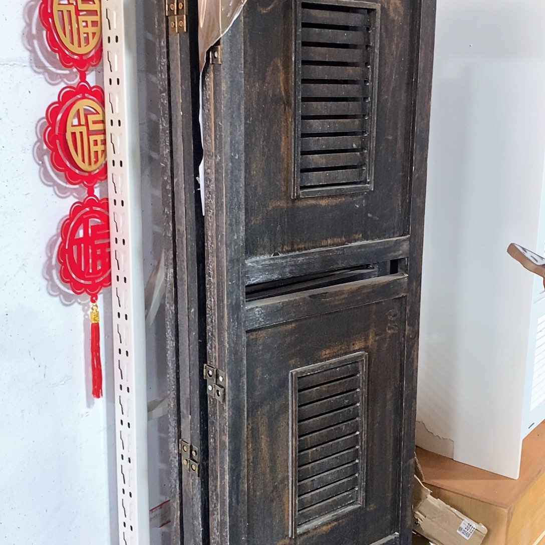 木104黑色屏风三片