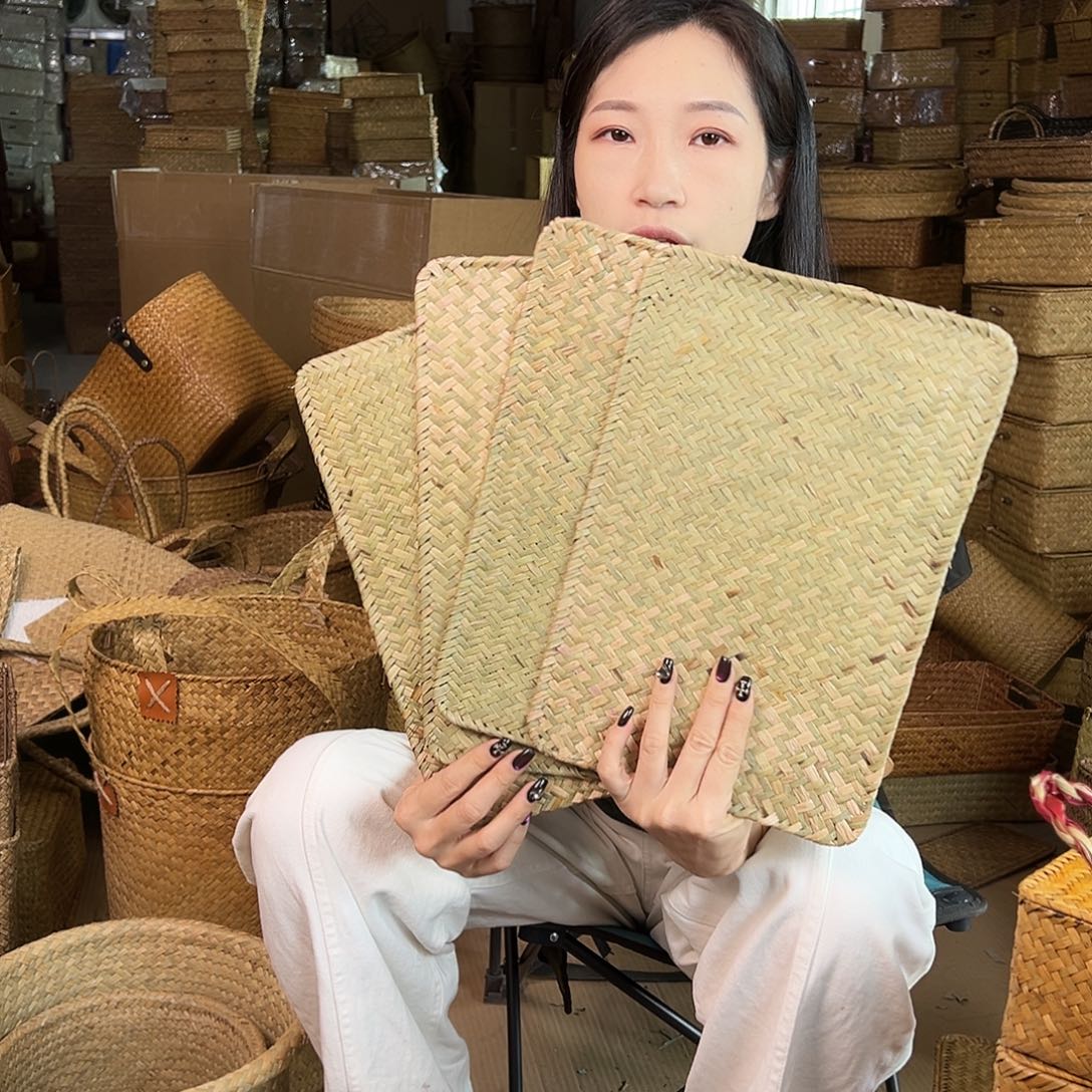 草编草编包/草编收纳盒微瑕疵