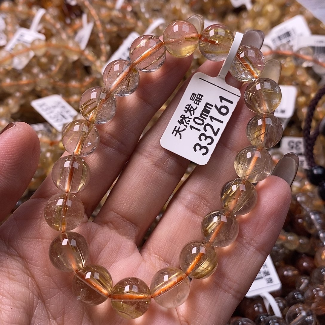 未镶嵌水晶手链水