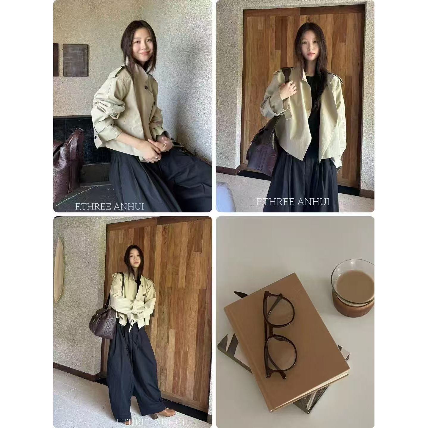 M-19969#三姐妹#这款风衣韩女氛围感呼之欲出~真的好喜欢(福利)