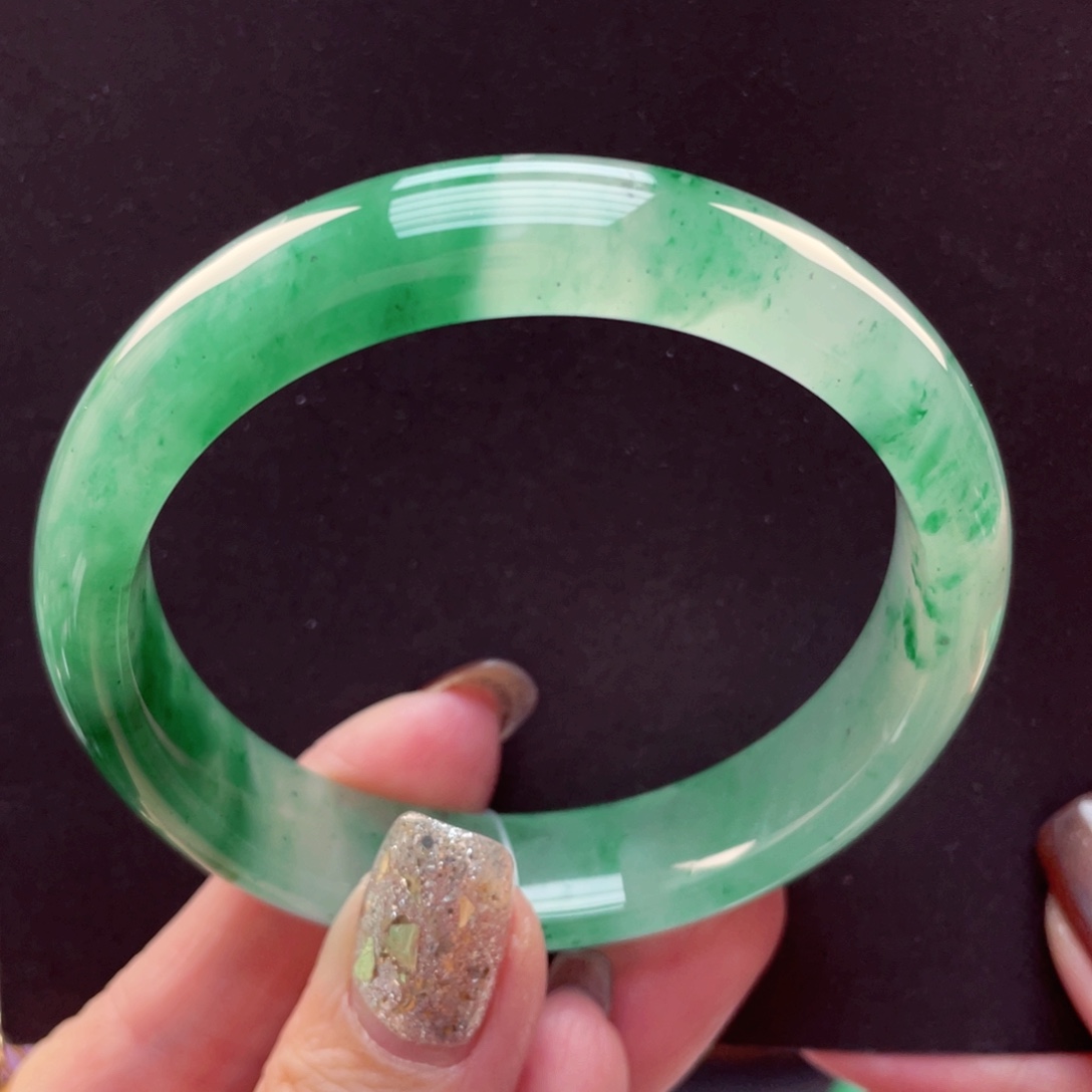 石英质玉未镶嵌手镯55-56