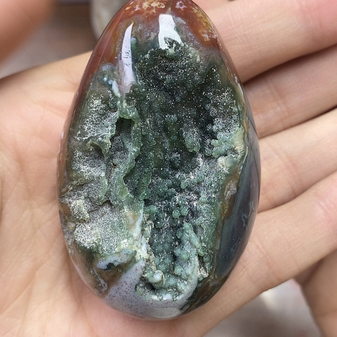 玛瑙/玉髓未镶嵌天然玛瑙龙蛋