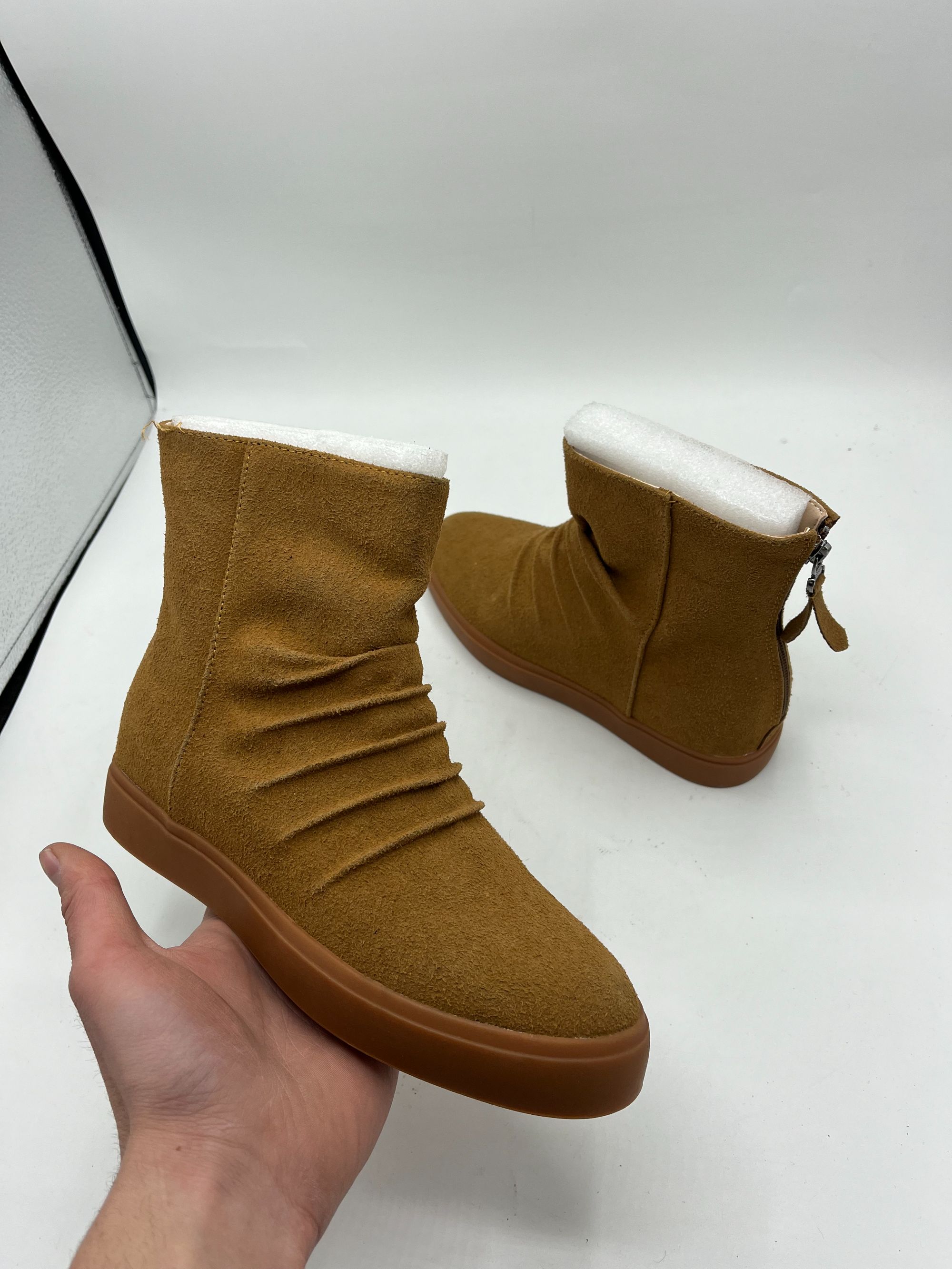 秋冬拼接涂鸦高帮鞋经典高帮短靴复古厚底秋季英伦风时尚