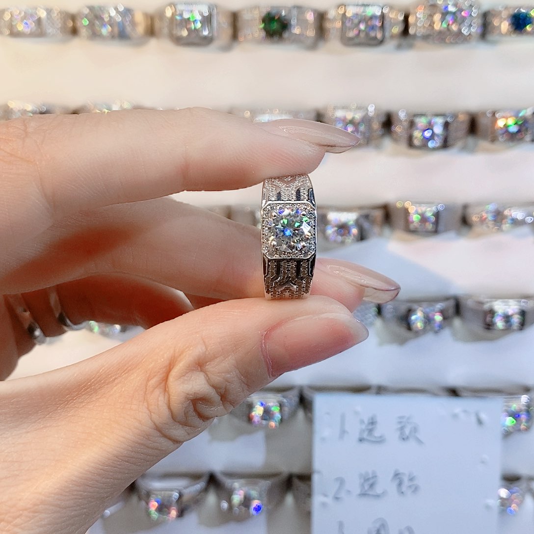 莫桑石非金属24号链接八心八箭白钻该圈13.5