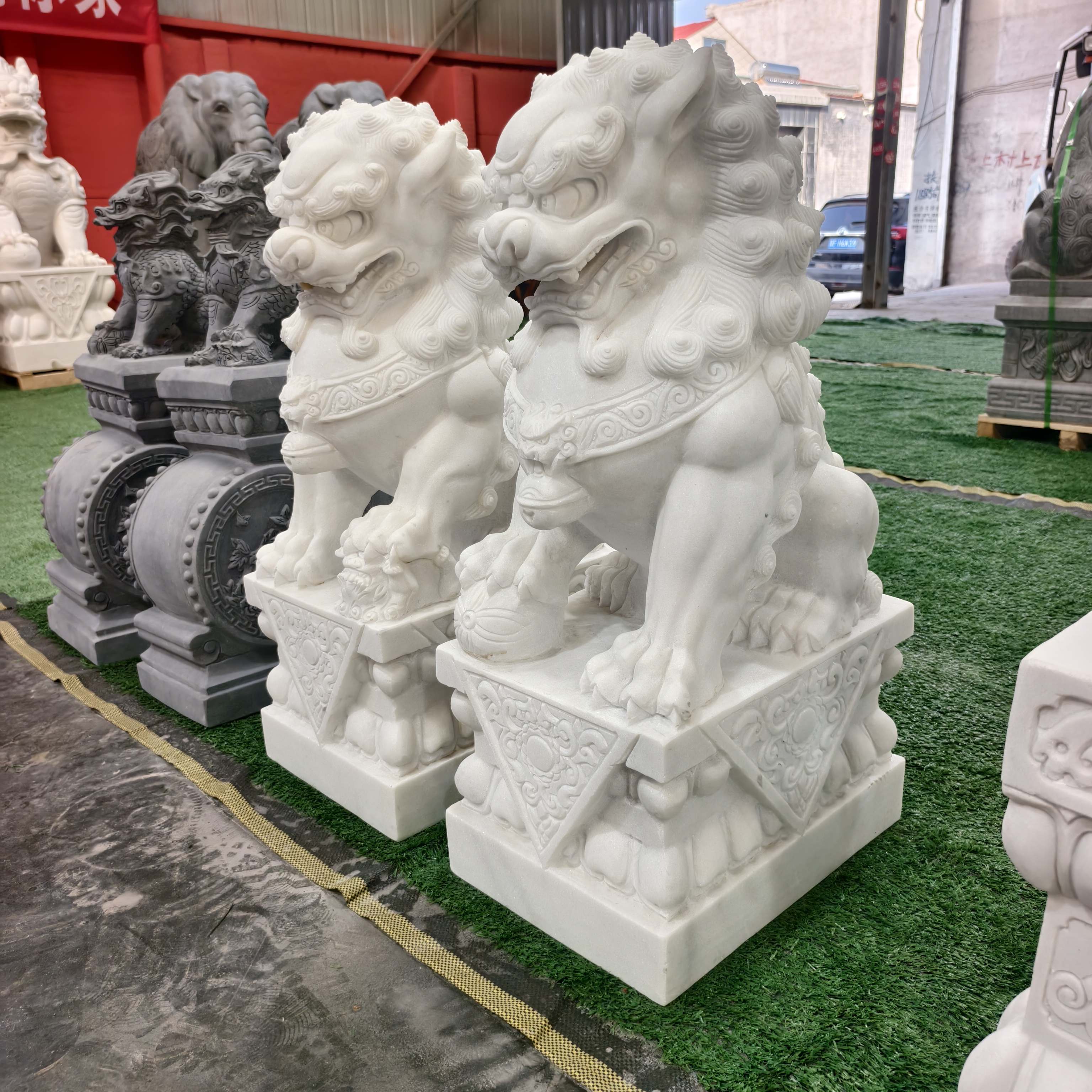 定金链接天然石材石雕狮子庭院别墅门口家用摆设