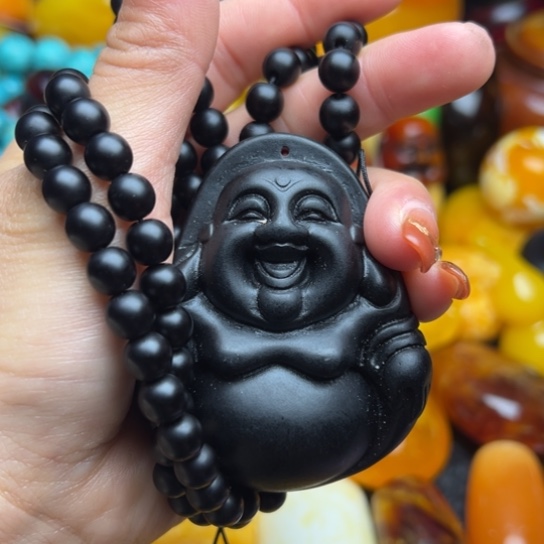 琥珀手串未镶嵌蜜蜡