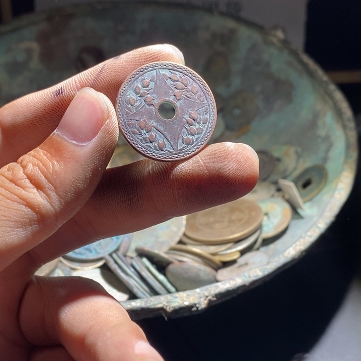 铜铁合金类古钱币工艺品挂件
