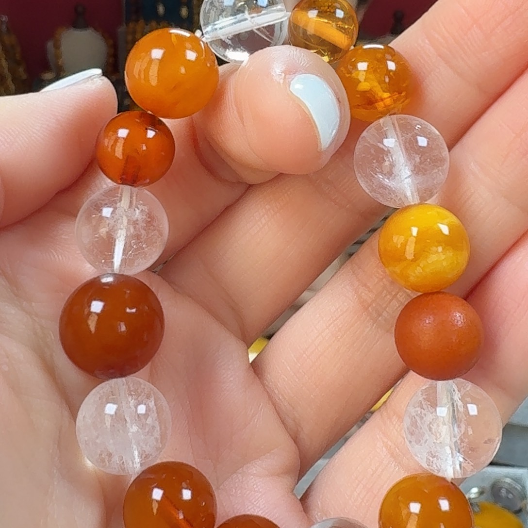 蜜蜡未镶嵌手链手串