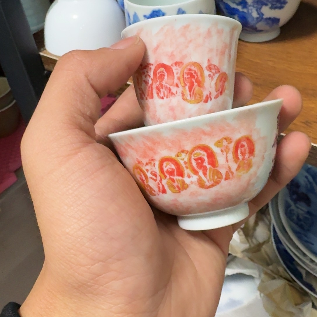 瓷片现代景德镇陶瓷手绘茶具