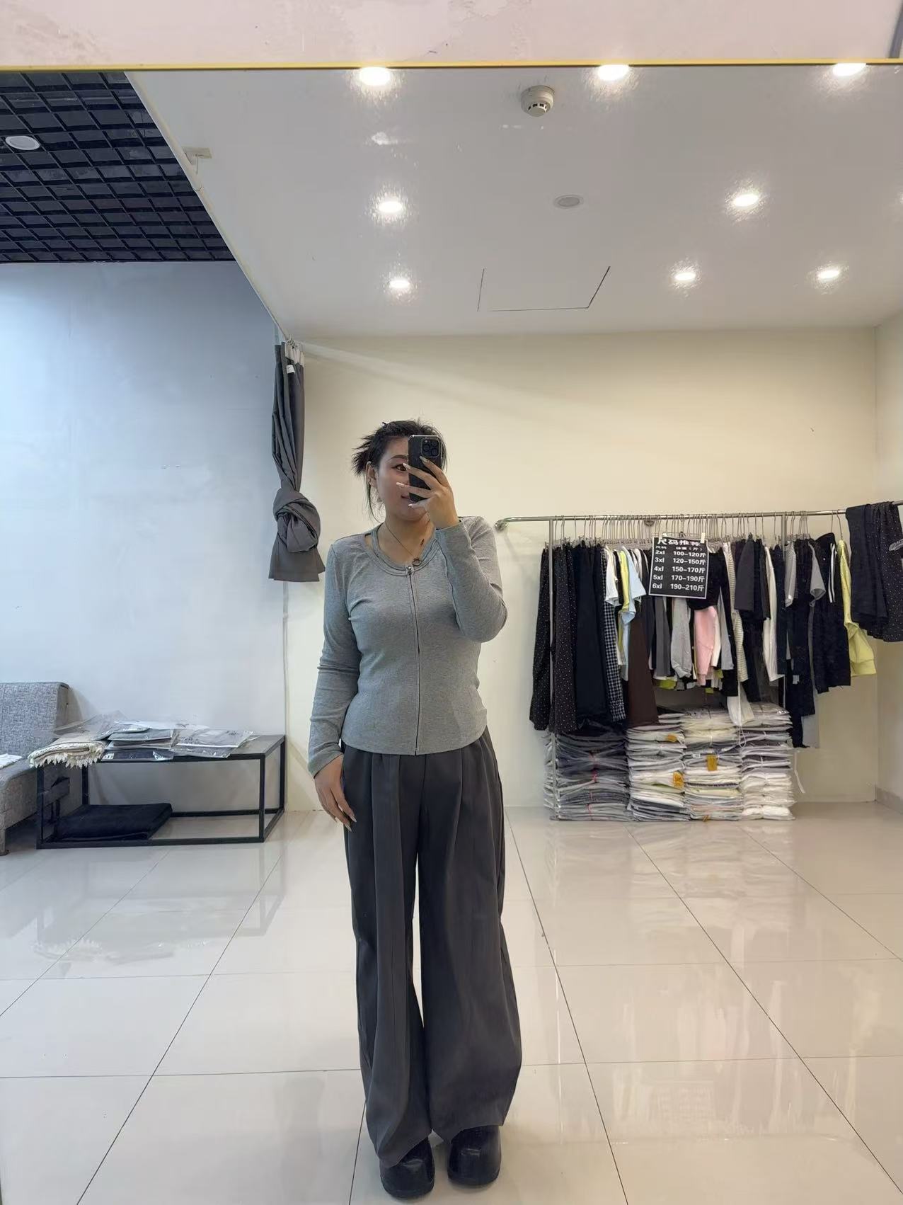 十三行2025秋季韩系打底衫修身弹力上衣纯色半拉链T恤女