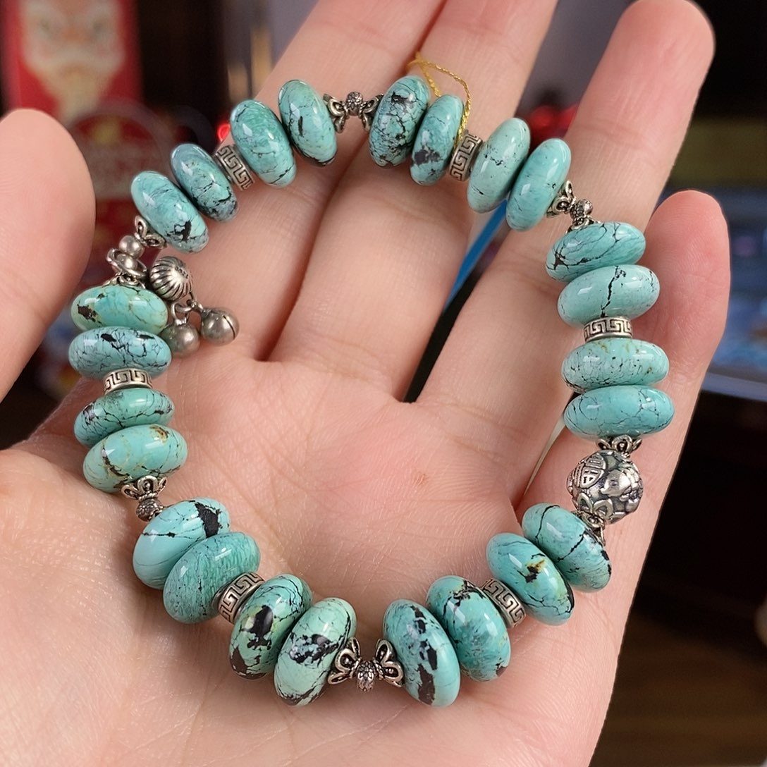 绿松石银S925镶嵌珠宝奇石