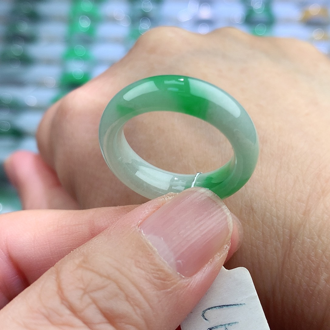 未镶嵌戒指翡翠16-17号