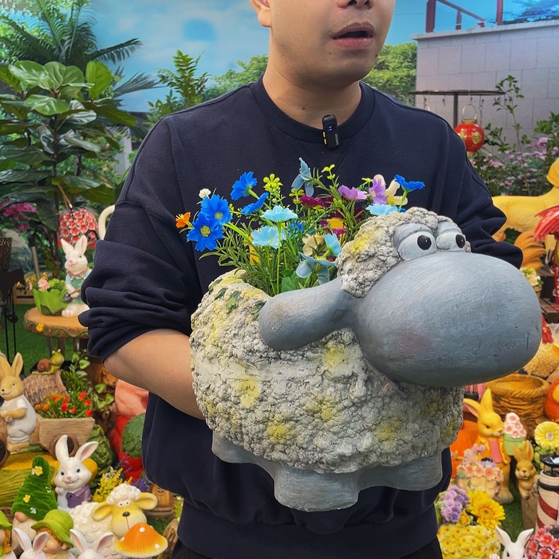 红陶花园庭院摆件