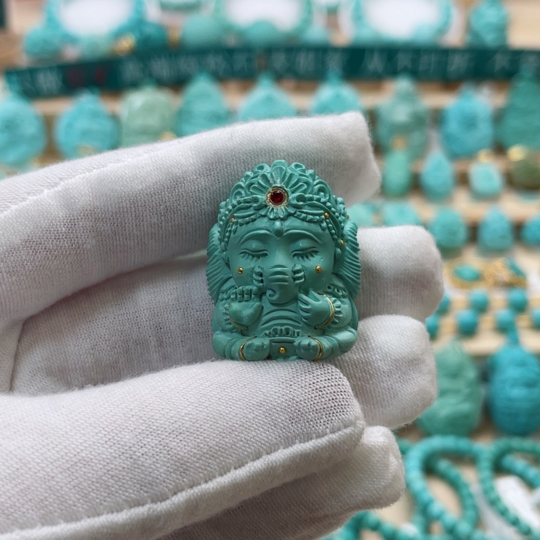 绿松石珠宝奇石未镶嵌