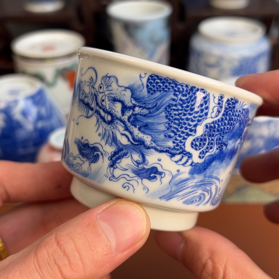 瓷片景德镇茶器手工手绘