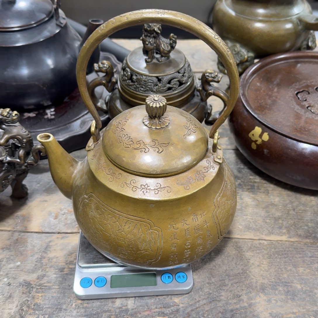 忠***诚铜铜壶桌面摆件热卖