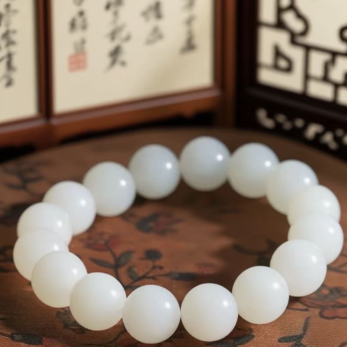 和田玉手串定制专拍