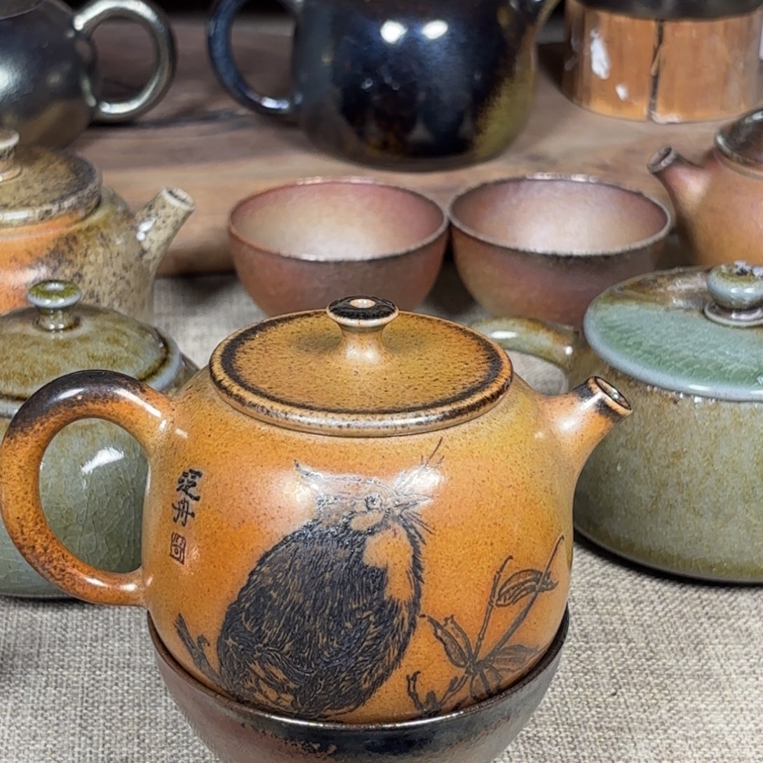 建水紫陶三木柴烧