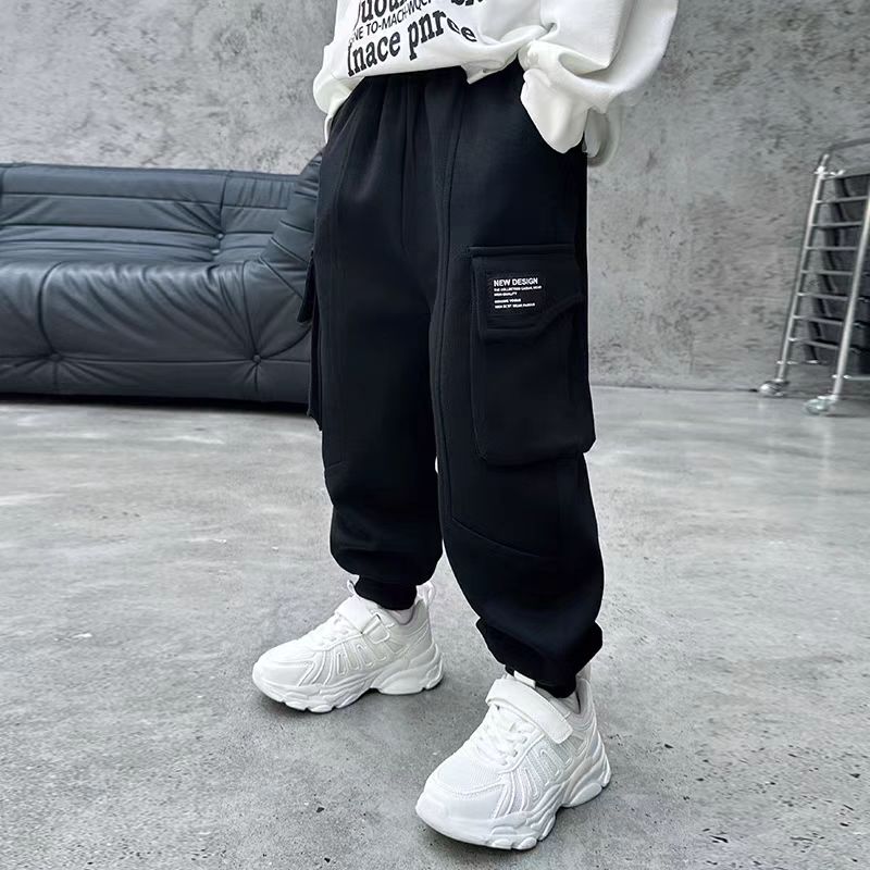 孤品清号儿童休闲裤加绒针织女童洋气百搭宽松加厚下单备注编码