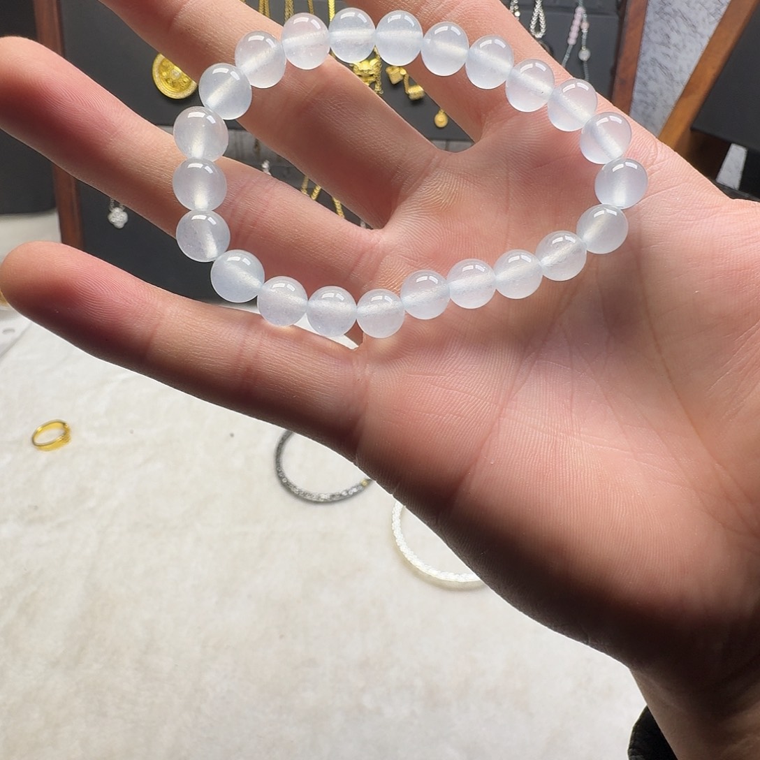 吊坠925银海蓝手链