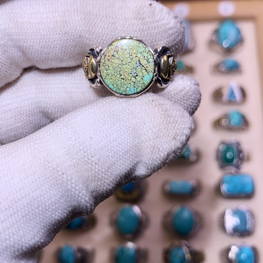 绿松石银S925镶嵌颈饰