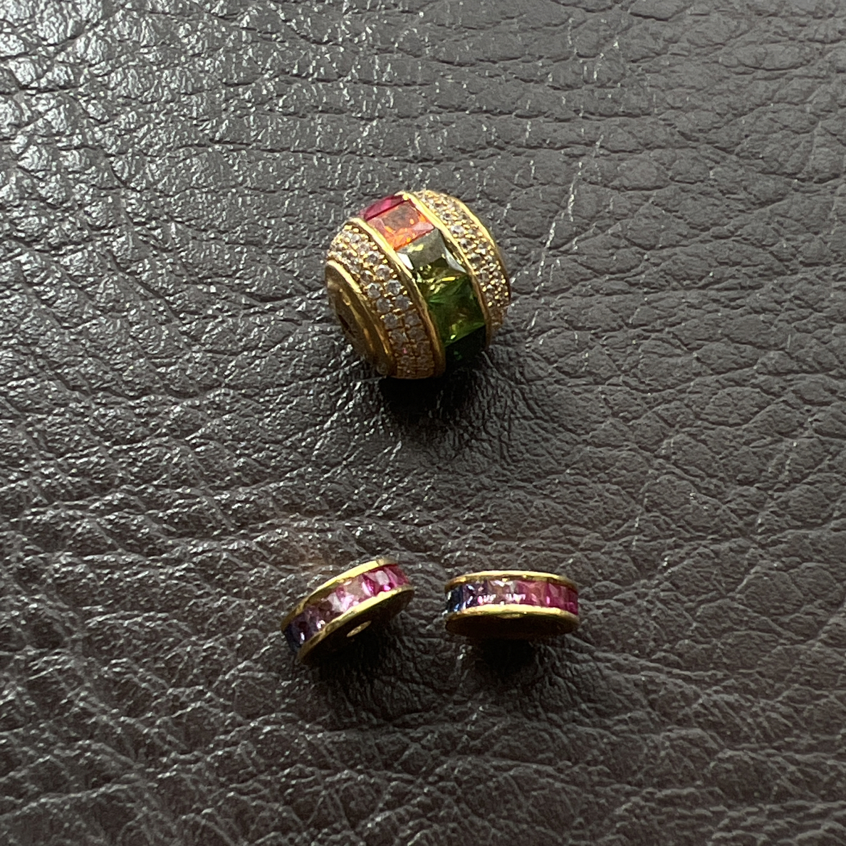 22K金精工方糖珠子