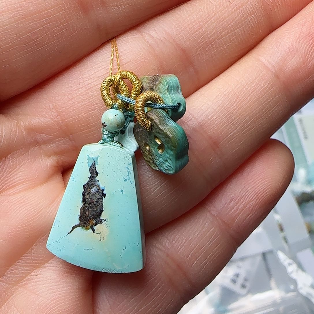 绿松石珠宝半成品未镶嵌