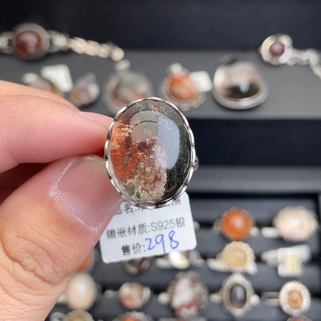 水晶戒指银S925镶嵌111111111