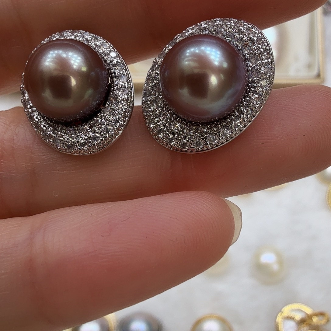 淡水珍珠未镶嵌耳饰