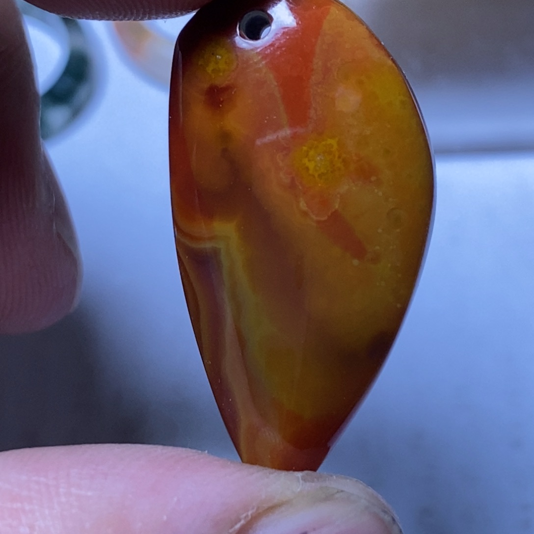 玛瑙/玉髓吊坠(赠链)未镶嵌用****2