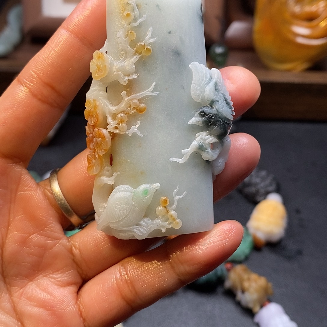 大***叔定制翡翠未镶嵌毛货抛光