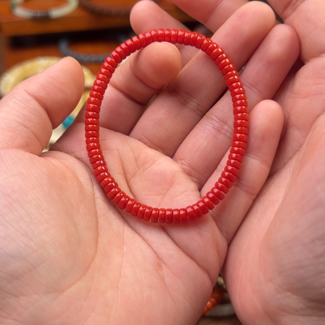 南红玛瑙手链未镶嵌