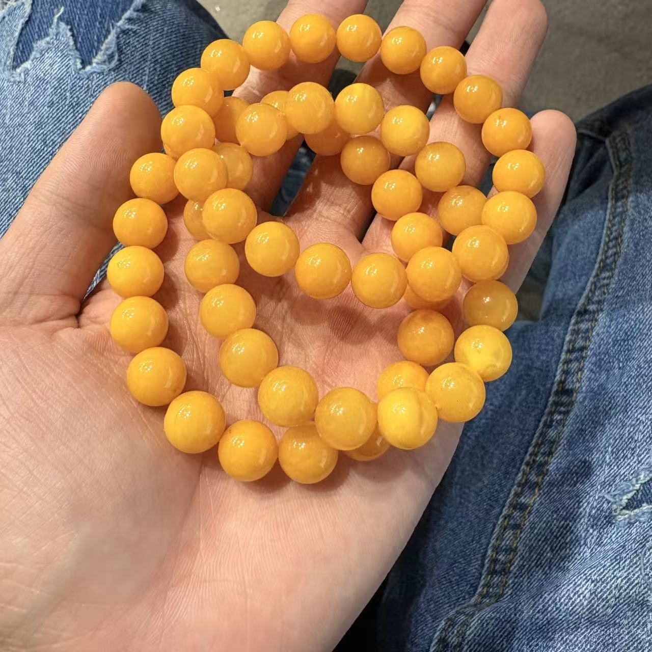 天然蜜蜡手串-10mm左右-多样性发一z2-10