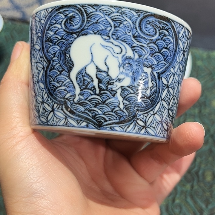 元青拙手海水开窗马