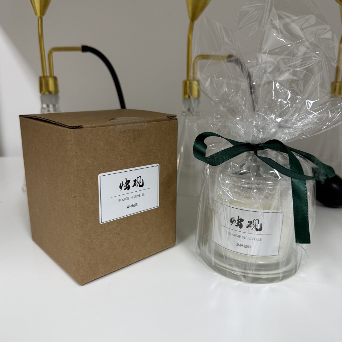 烛观Bougie Nouvelle白噪音木芯手作香薰蜡烛 大豆蜡150克礼物