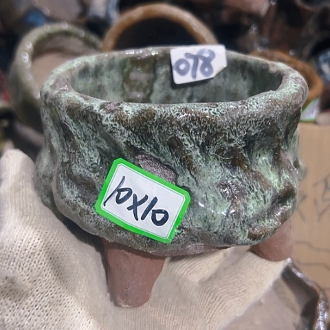 红陶粗陶花盆手工