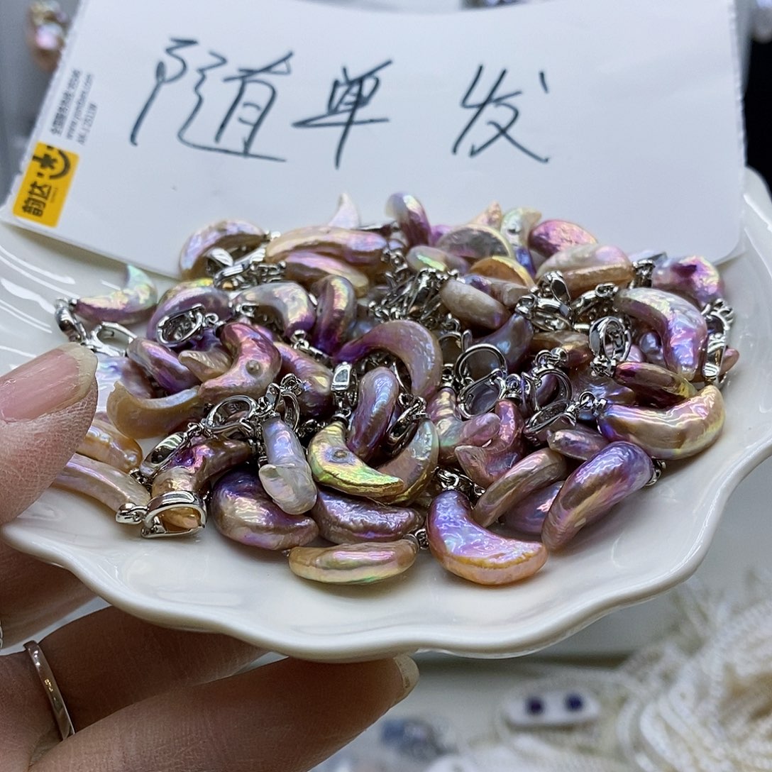 颈饰合金淡水珍珠