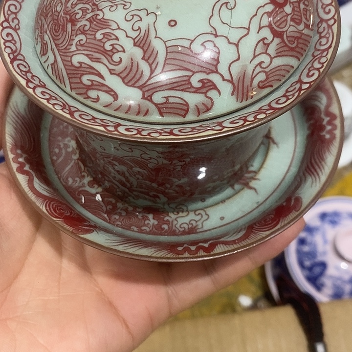 摆件陶景德镇陶瓷主人杯23444