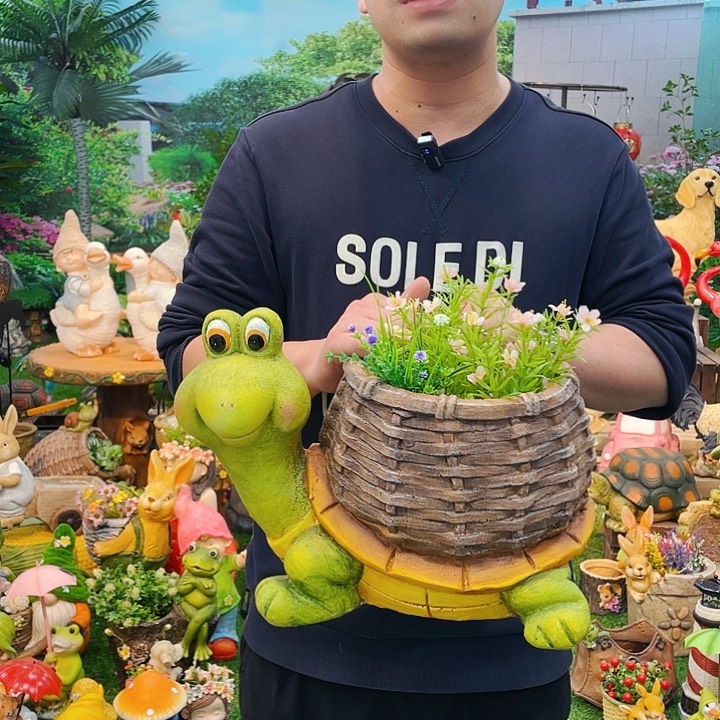 红陶花园庭院摆件