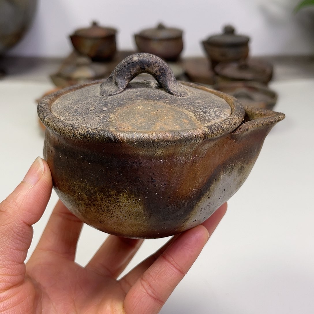 备前烧作品（宝瓶有窑裂