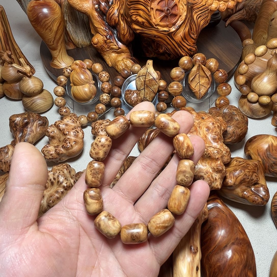 顺***意木质类太行崖柏敲背