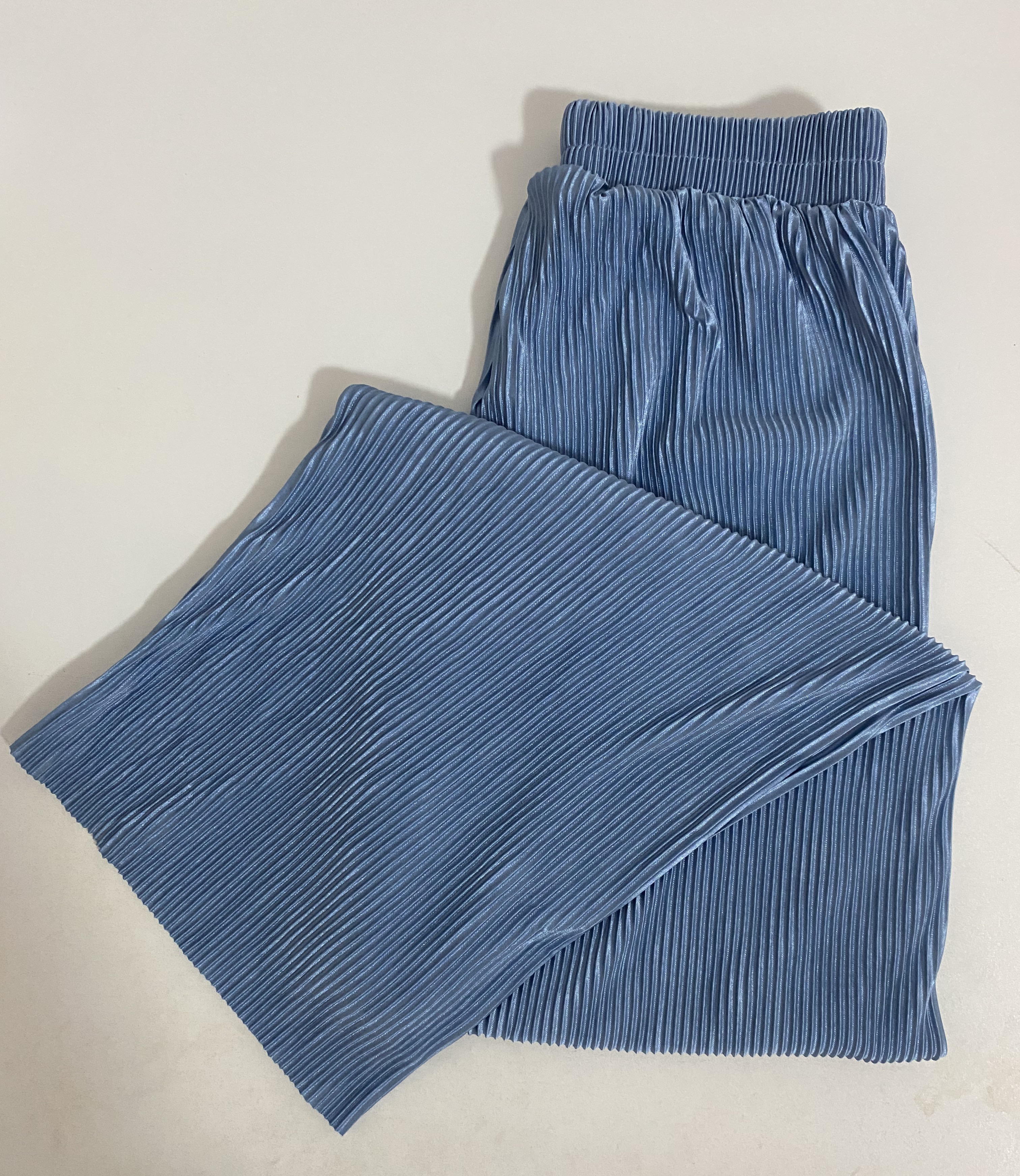 韩版夏季速干阔腿裤夏装宽松型条纹休闲裤防蚊裤长裤