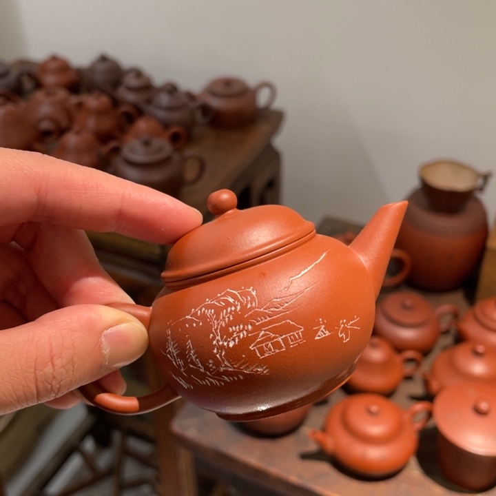 单***西紫砂茶杯反反复复分