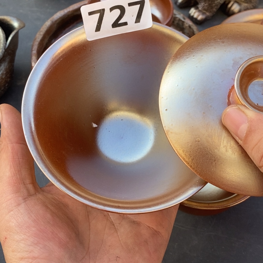 柴烧茶杯子陶瓷材质