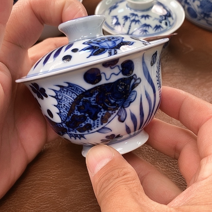 摆件景德镇柴窑柴窑茶具