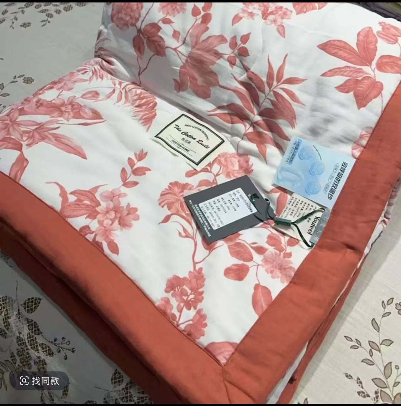 可机洗/全棉双层纱面料/填充长绒棉棉花/夏被/单人/双人尺寸/叶语