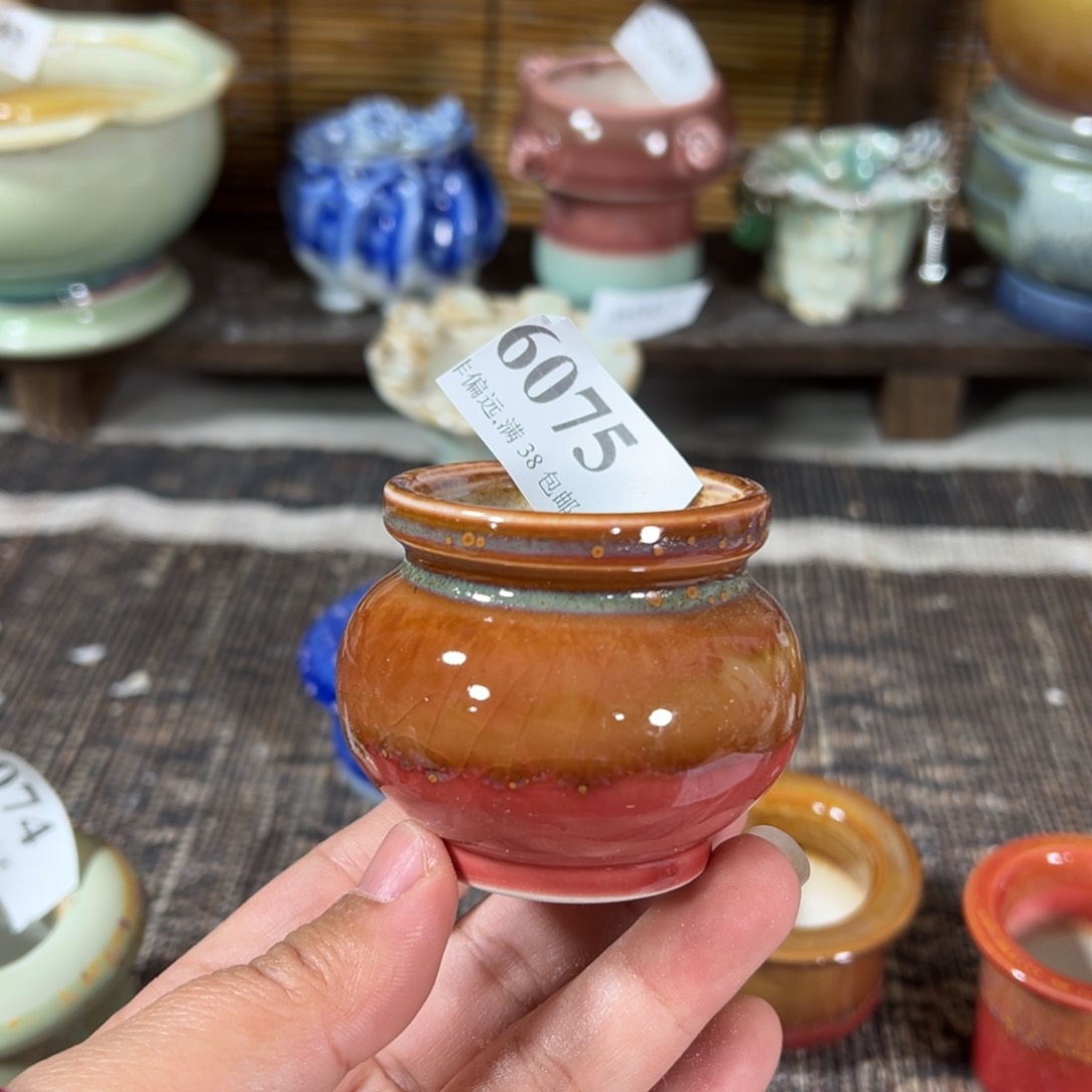 红陶景德镇手工花盆