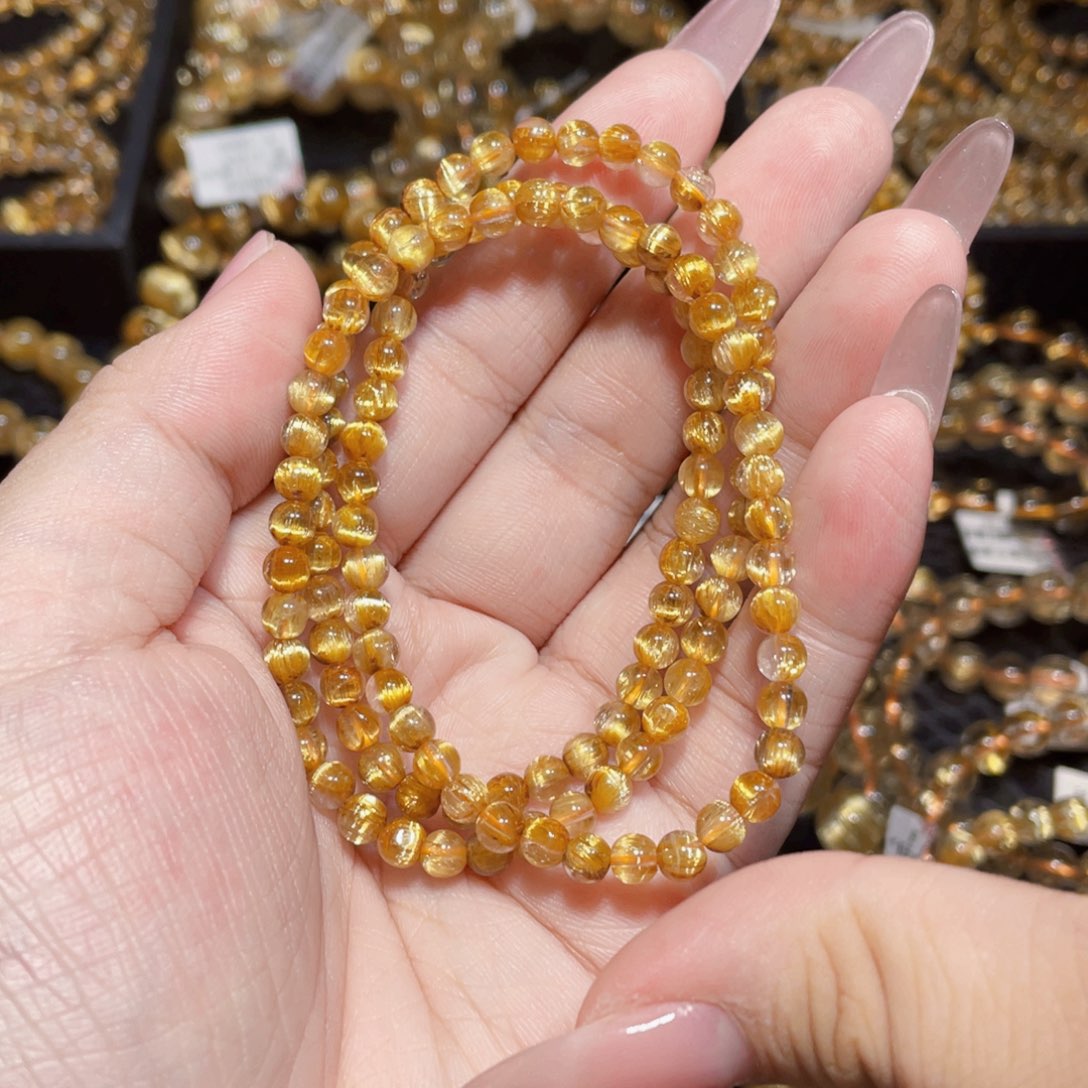 手链未镶嵌水晶天然钛晶手链